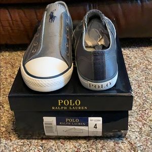 New Polo Ralph Lauren Youth Charcoal Gray Rowenn 4